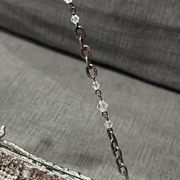 Vintage Whiting & Davis Silver Chainmail Clutch - Picture 8 of 10